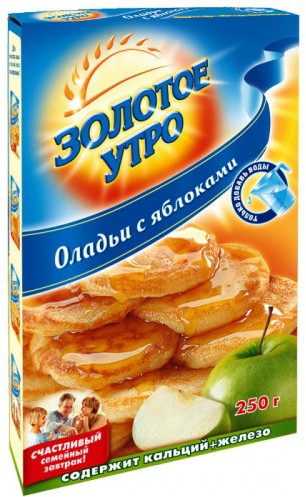 Смесь мучная «Оладьи с яблоками» | Золотое утро | С.Пудовъ