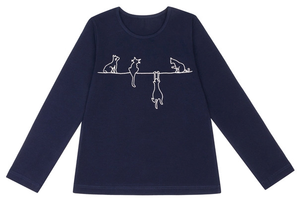 Лонгслив для девочек | На каникулах | Апрель