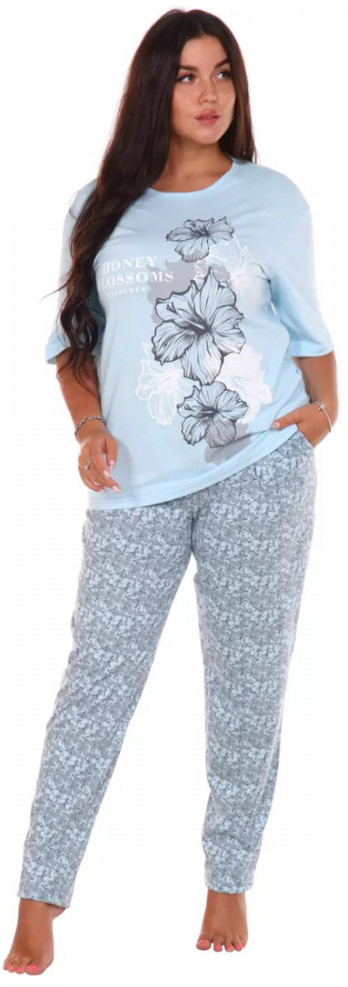 Пижама женская «Гибискус» | Lovetex.store