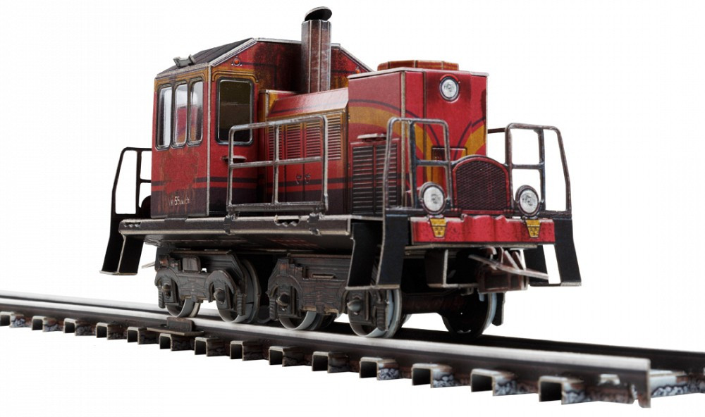 Модель сборная «Бронепоезд.Тепловоз» | Умная бумага