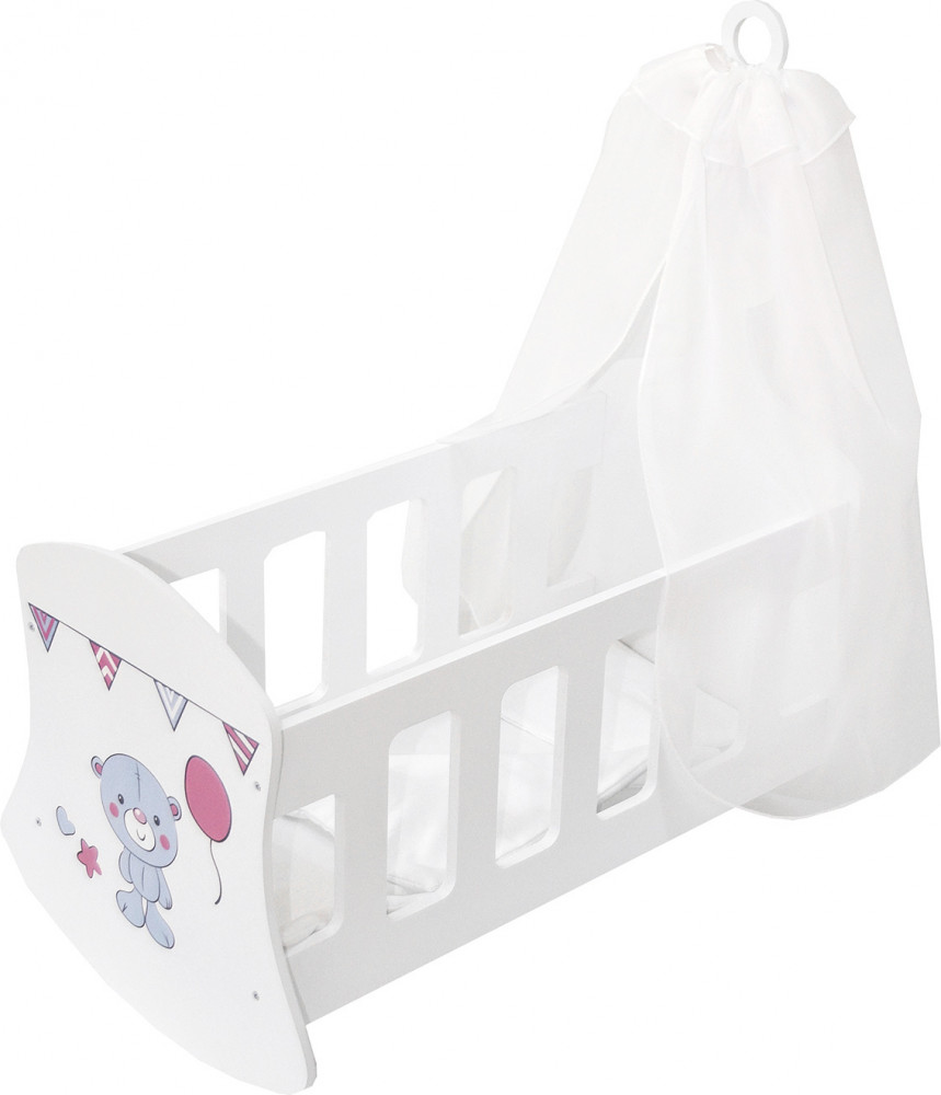 Кроватка-люлька для кукол с балдахином «Крошка Рони» | Мимими | Paremo
