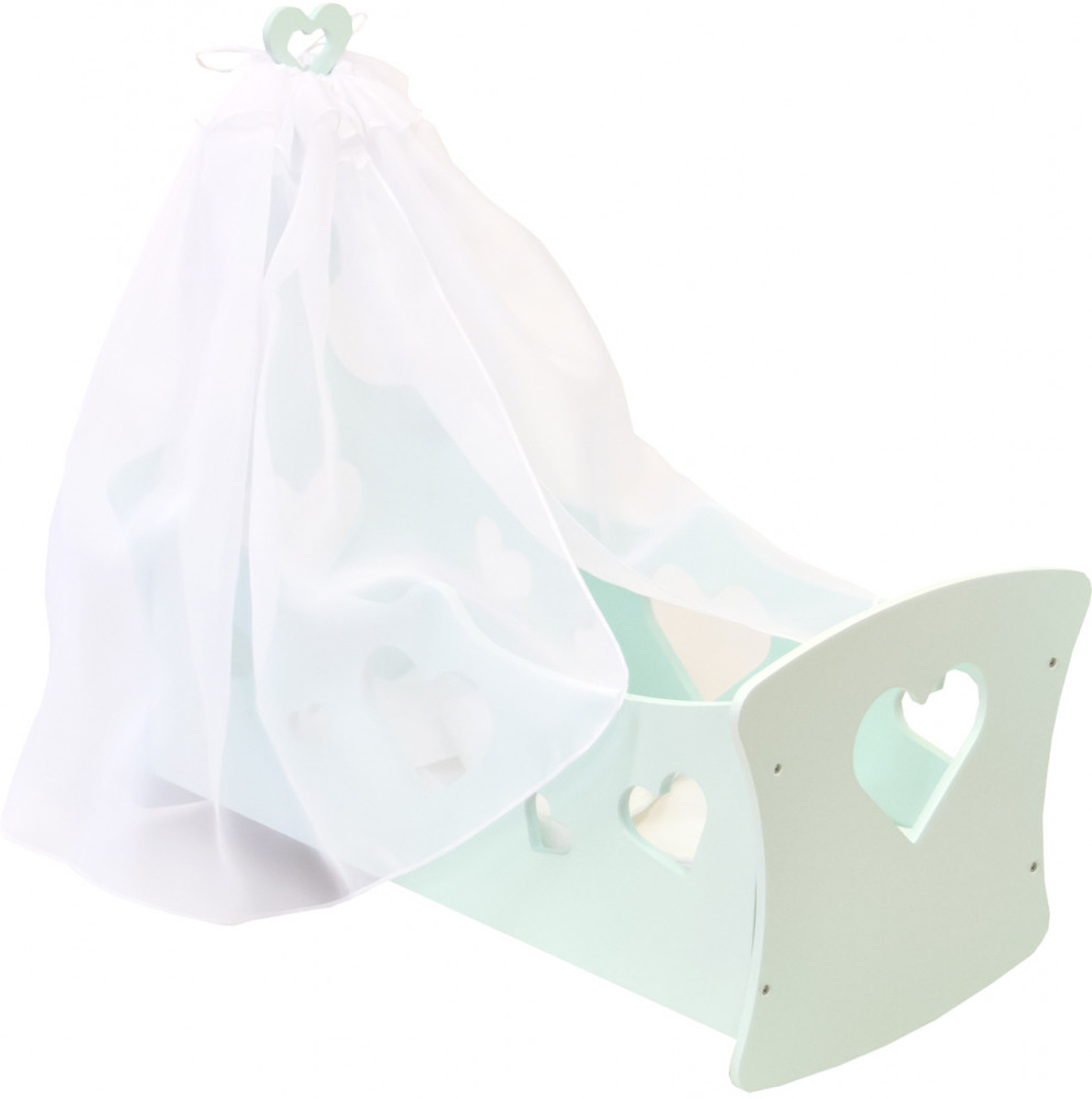 Кроватка-люлька для кукол с балдахином | Любимая кукла | Paremo