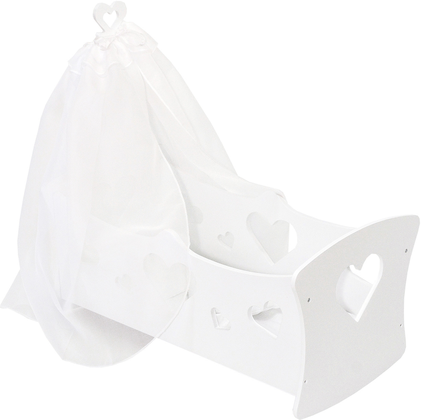 Кроватка-люлька для кукол с балдахином | Любимая кукла | Paremo