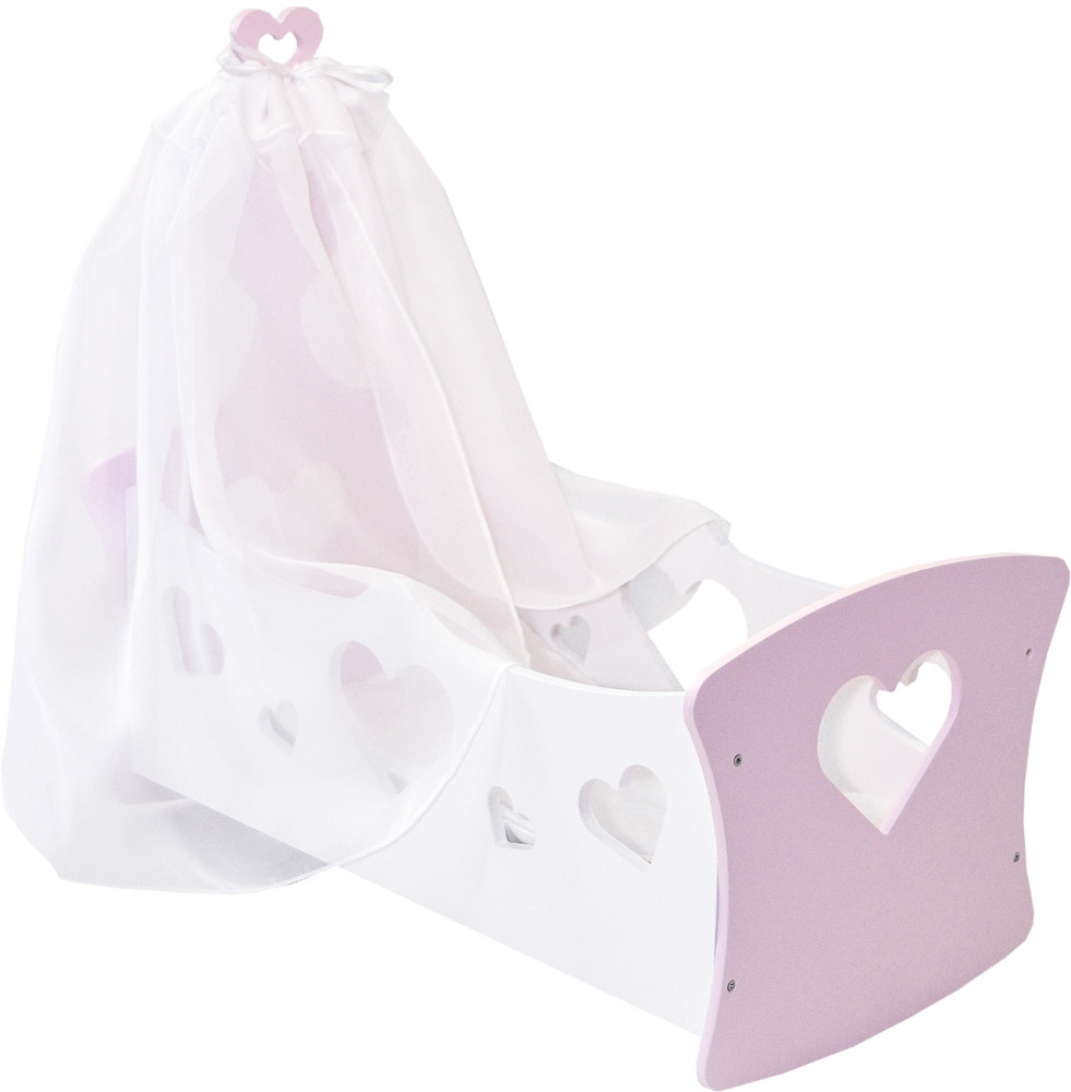 Кроватка-люлька для кукол с балдахином | Любимая кукла | Paremo