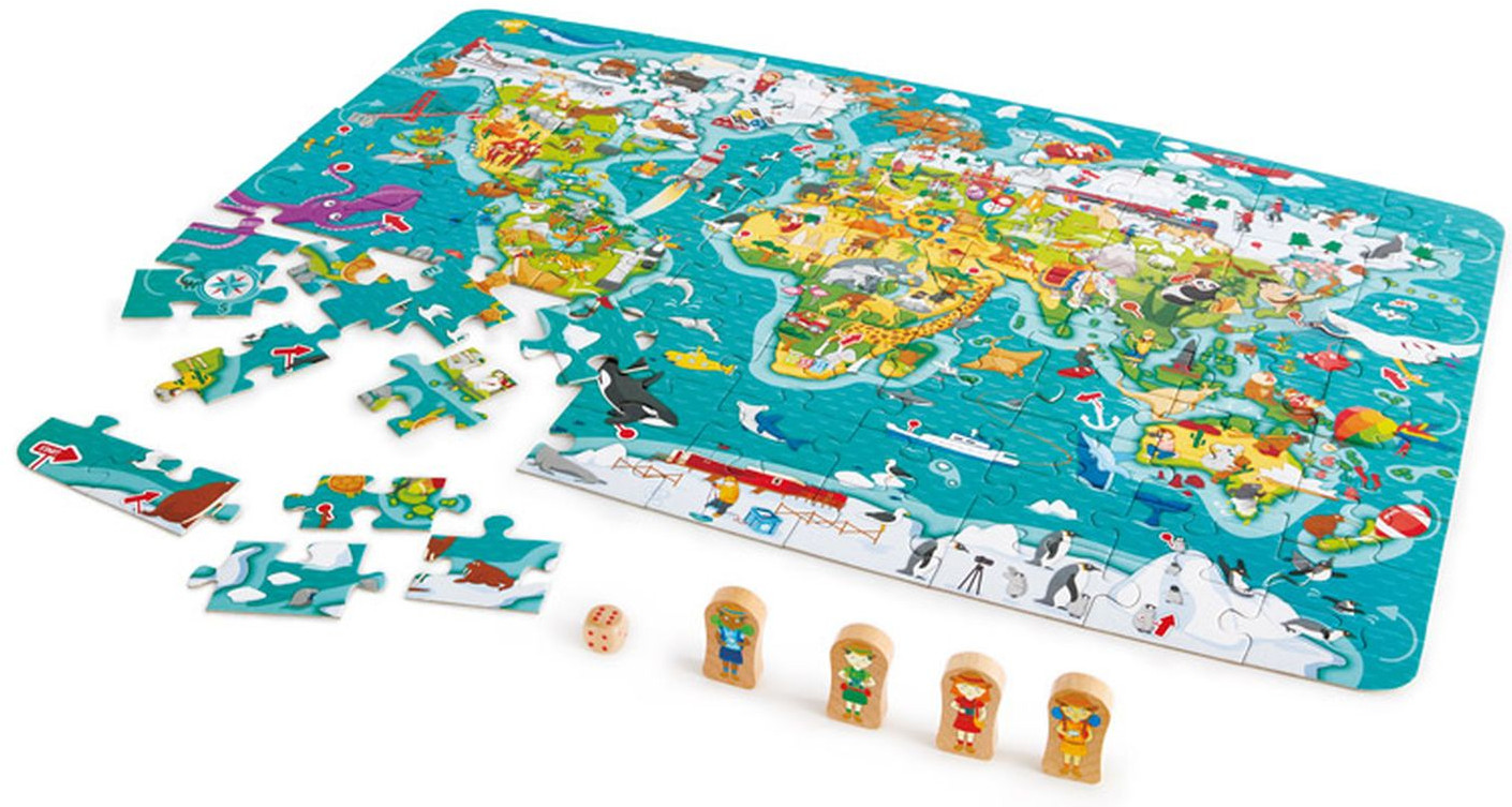 Пазл деревянный «Карта мира» | Hape