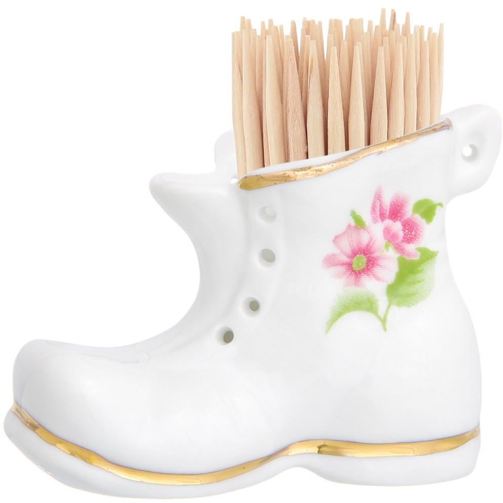 Вазочка под зубочистки «Башмачок с цветами» | Elan Gallery