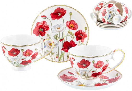 Набор чайный «Маки»