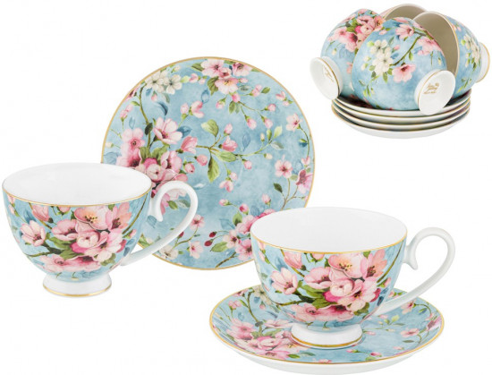 Набор чайный «Яблоневый цвет на голубом»