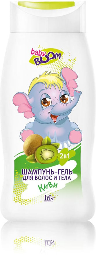 Шампунь-гель для волос и тела детский «Киви» | Baby Boom | Iris Cosmetic