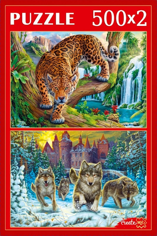 Пазл 2в1 «Мир диких животных» | Create me | Рыжий кот