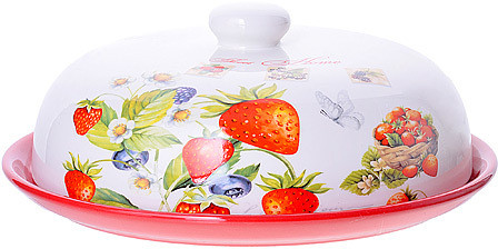 Блюдо для блинов | Земляника | Loraine