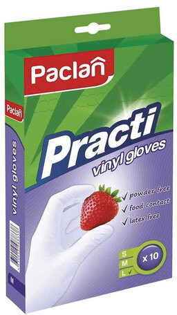 Перчатки виниловые «Practi» | Paclan