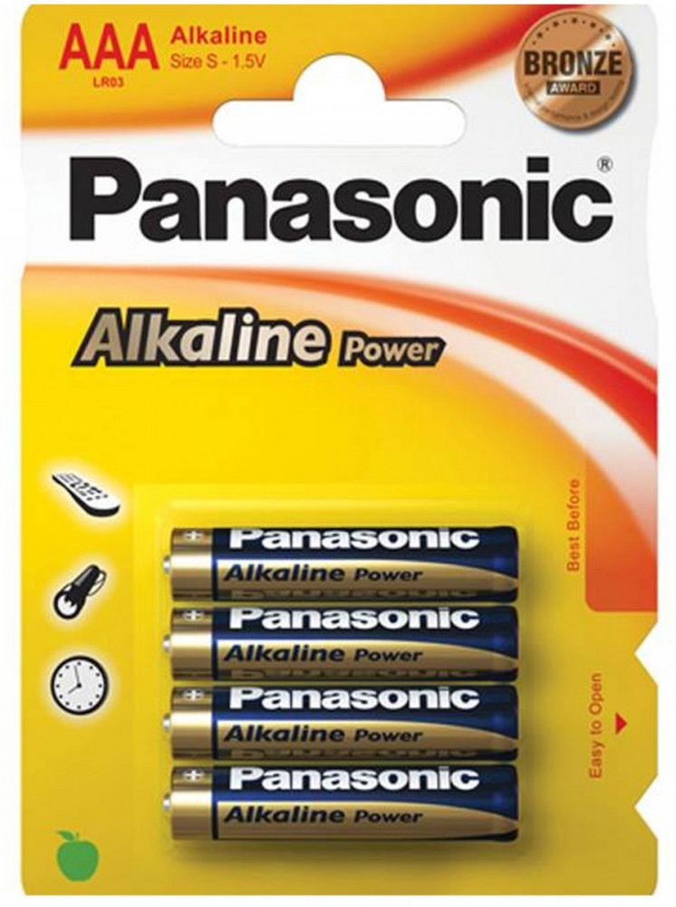 Набор батареек щелочных ААА | Alkaline Power | Panasonic