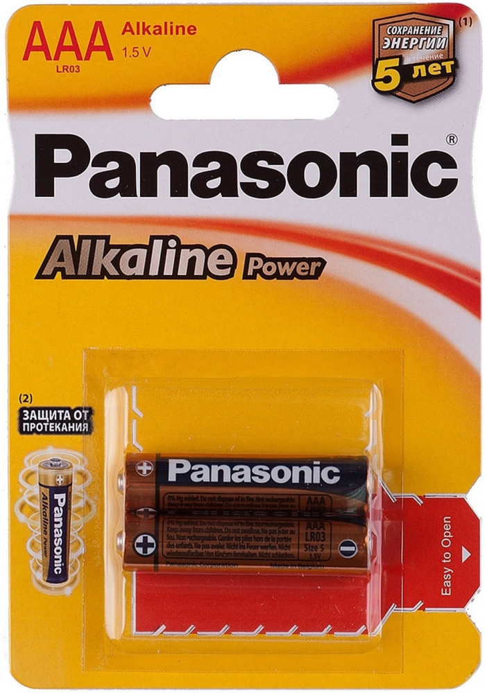 Батарейка щелочная AAA | Alkaline Power | Panasonic