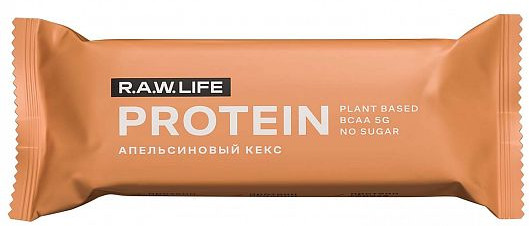 Батончик протеиновый «Апельсиновый кекс» | R.A.W. Life
