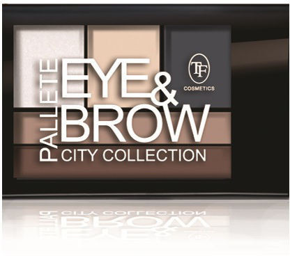 Палетка теней для век и бровей «City Collection», оттенок 01 Натуральный холодный | Triumph