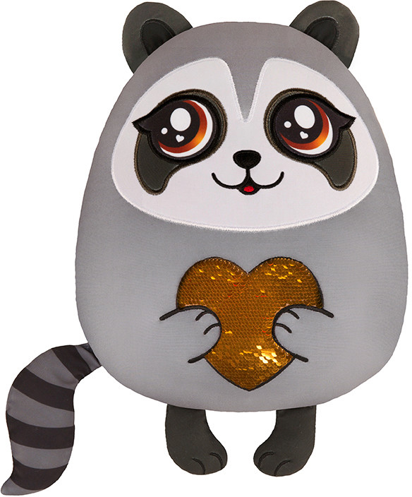 Подушка «Енот с сердцем» | Antistress | MaxiToys