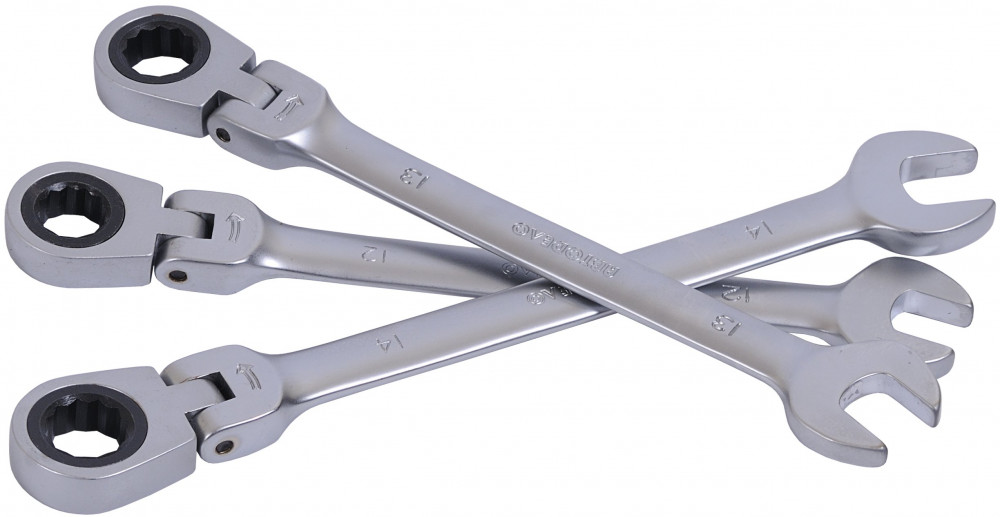 Ключ трещоточный комбинированный шарнирный | АвтоДело