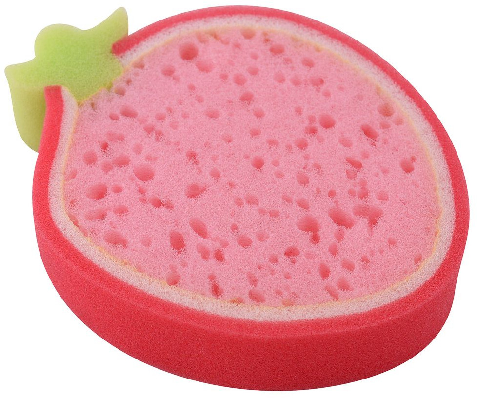 Мочалка детская «Земляника» | Мультидом Трейдинг