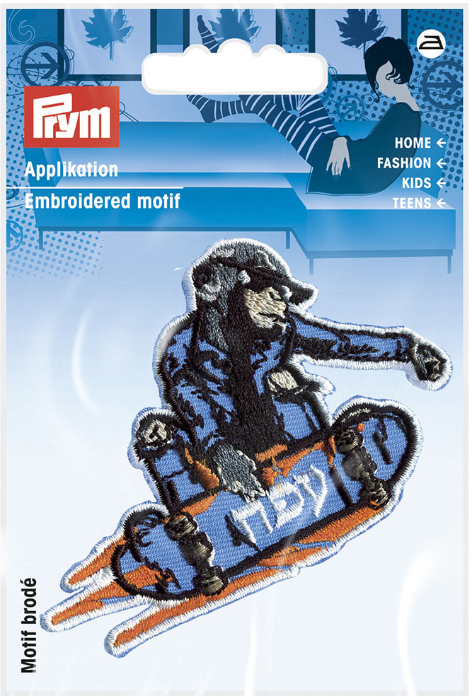 Термоаппликация «Обезьяна на скейте» | Prym