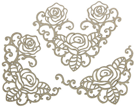 Элемент декоративный «Уголки розы» | Астра