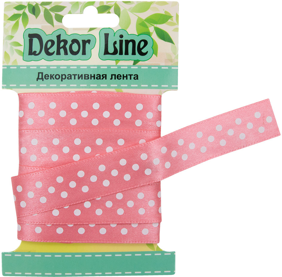 Лента атласная «Горошек» | Айрис