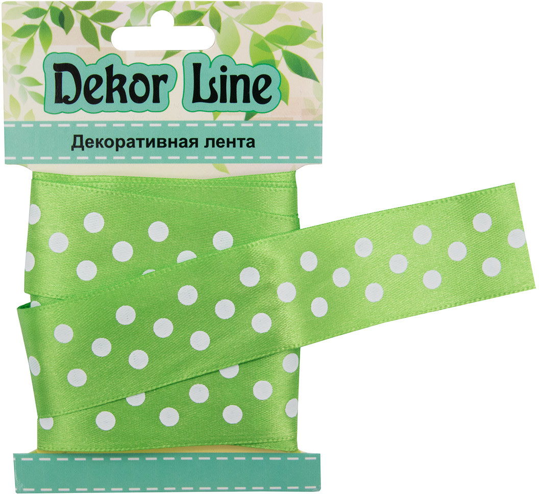 Лента атласная «Горошек» | Айрис