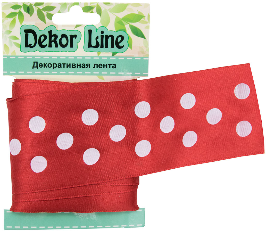 Лента атласная «Горошек» | Айрис