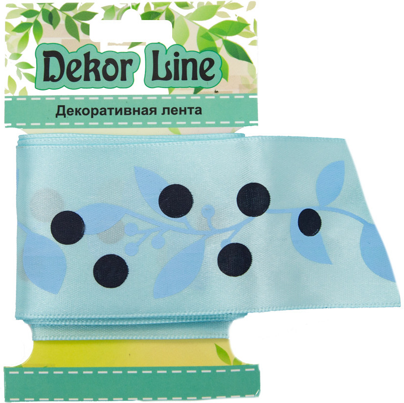 Лента атласная «Ягодная ветвь» | Айрис