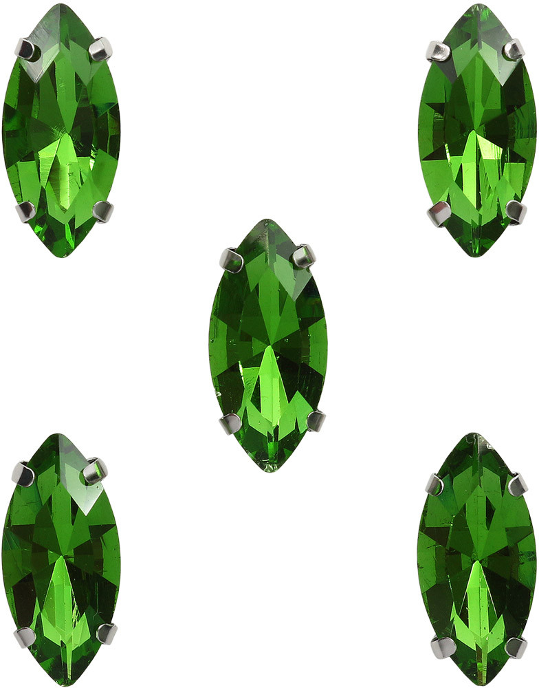 Стразы хрустальные в цапах «Миндаль» | Астра