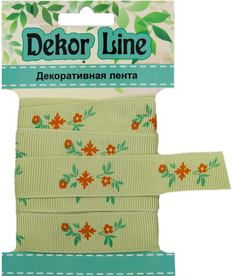 Лента репсовая «Веточки» | Айрис