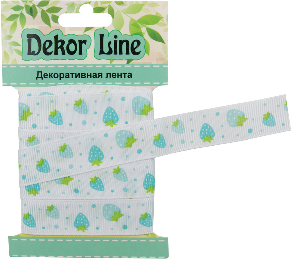 Лента репсовая «Землянички» | Айрис