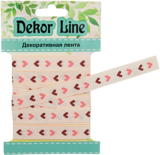 Лента репсовая «Сердца»