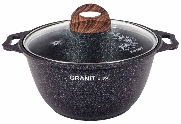 Кастрюля со стеклянной крышкой «Granit Ultra Blue» | Granit Ultra | Kukmara