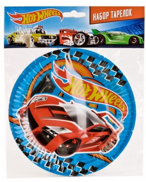 Набор бумажных тарелок | Hot Wheels | ND Play