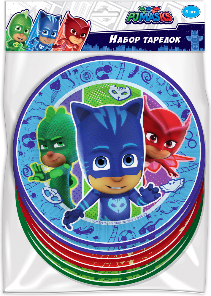 Набор бумажных тарелок | Герои в масках | ND Play
