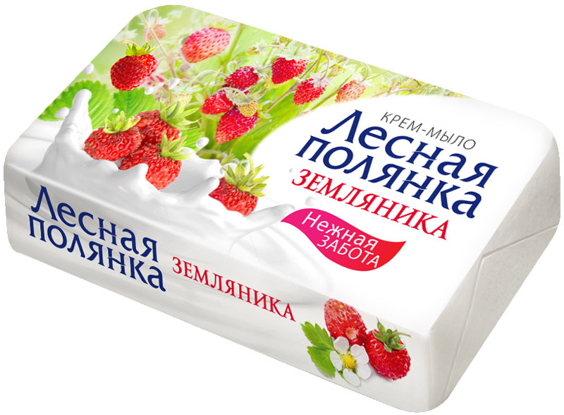 Крем-мыло для рук «Земляника» | Лесная полянка | Nefis Cosmetics