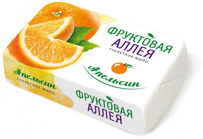 Мыло туалетное «Апельсин» | Фруктовая аллея | Nefis Cosmetics