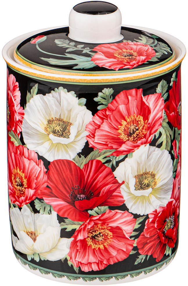 Баночка с крышкой | Маки | Lefard