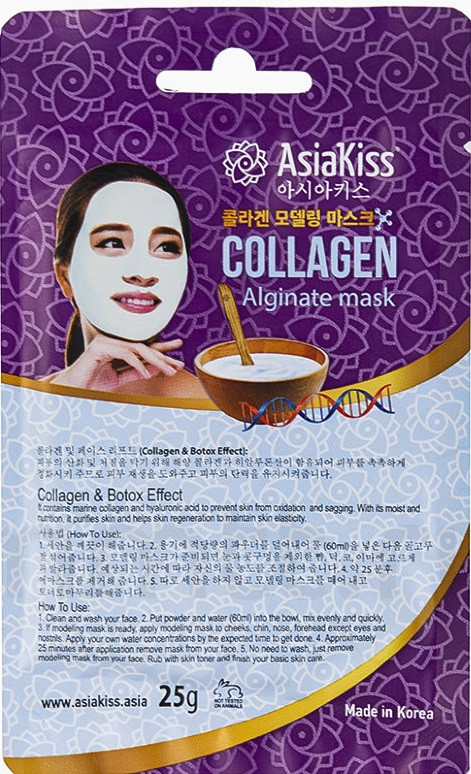 Маска для лица альгинатная с коллагеном | AsiaKiss