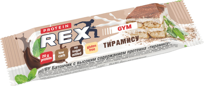 Батончик протеиновый «Тирамису» | Gym | Protein Rex