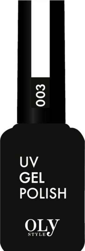 Гель-лак для ногтей, оттенок 003 Белый | UV gel polish | Oly Style