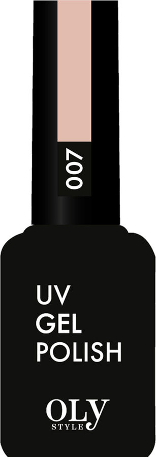 Гель-лак для ногтей, оттенок 007 Персиково-бежевый | UV gel polish | Oly Style