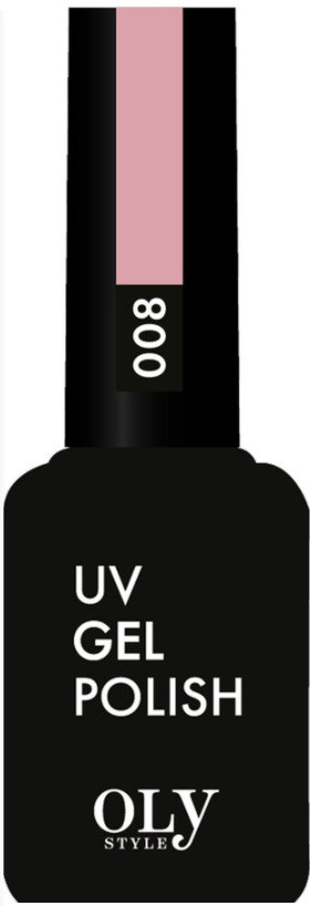 Гель-лак для ногтей, оттенок 008 Пыльно-розовый | UV gel polish | Oly Style