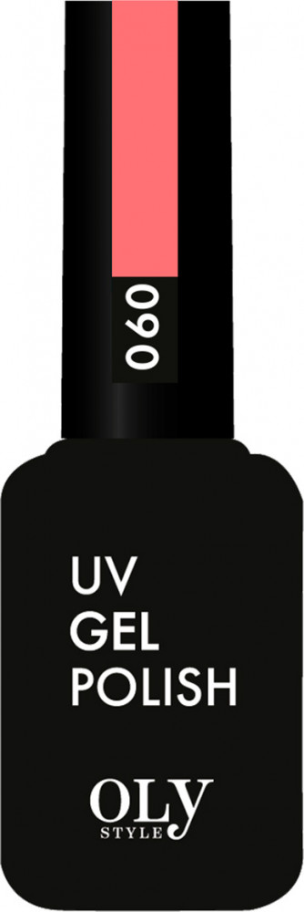 Гель-лак для ногтей, оттенок 060 Кораллово-розовый неон | UV gel polish | Oly Style