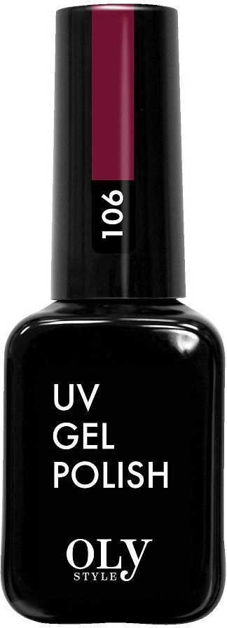 Гель-лак для ногтей, оттенок 106 Дикая ягода | UV gel polish | Oly Style