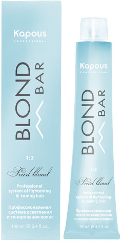 Крем-краска для волос, оттенок BB 022 Пудровый сапфир | Blond bar | Kapous Professional