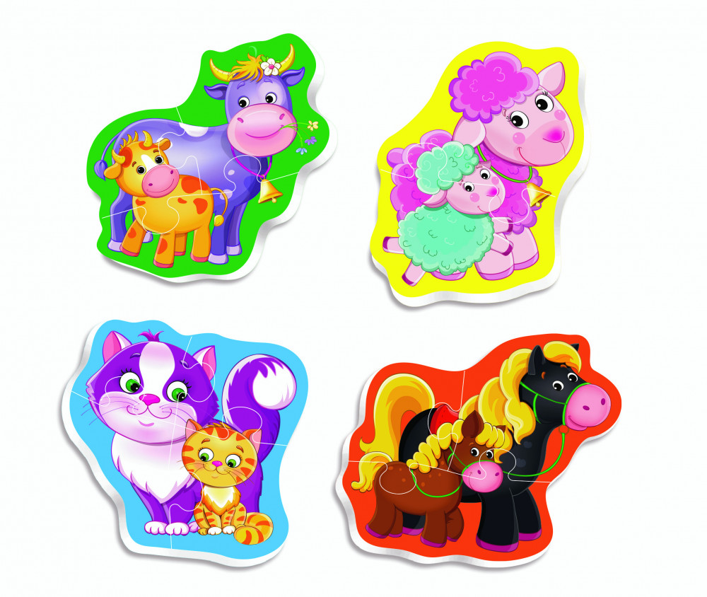 Пазлы мягкие «Мама и малыш» | Baby Puzzle | Vladi Toys