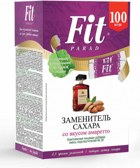Заменитель сахара со вкусом амаретто «ФитПарад №28»