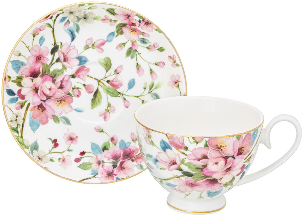 Чайная пара «Яблоневый цвет» | Яблоневый цвет | Elan Gallery